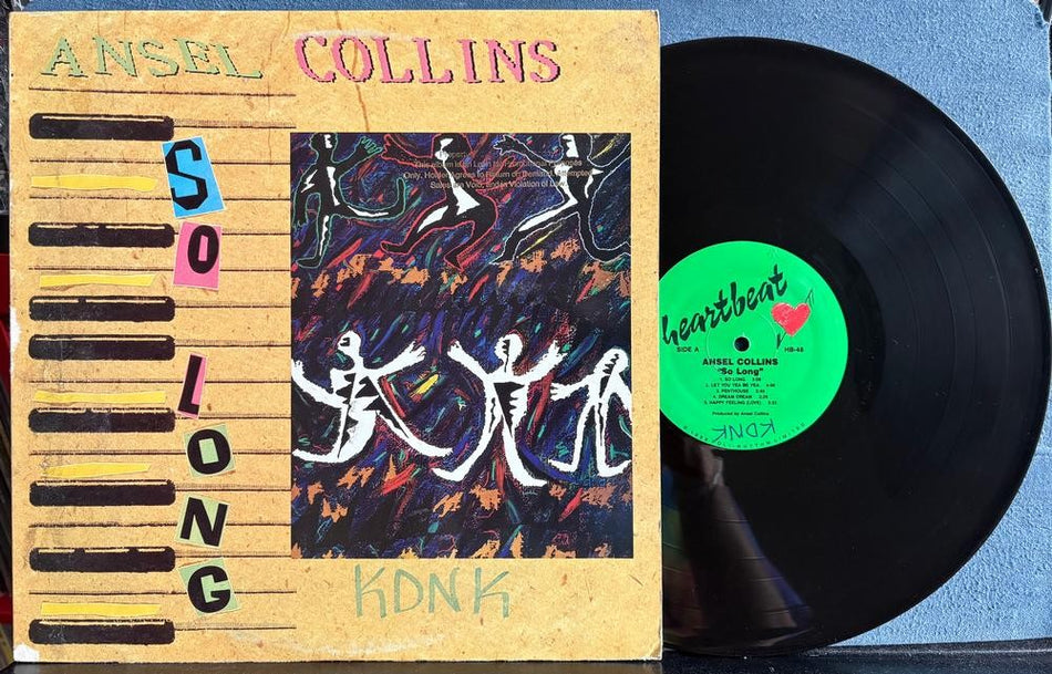 ANSEL COLLINS SO LONG~ORIG 1988 HEARTBEAT PROMO COPY LP~QUIEX AUDIOPHILE~REGGAE