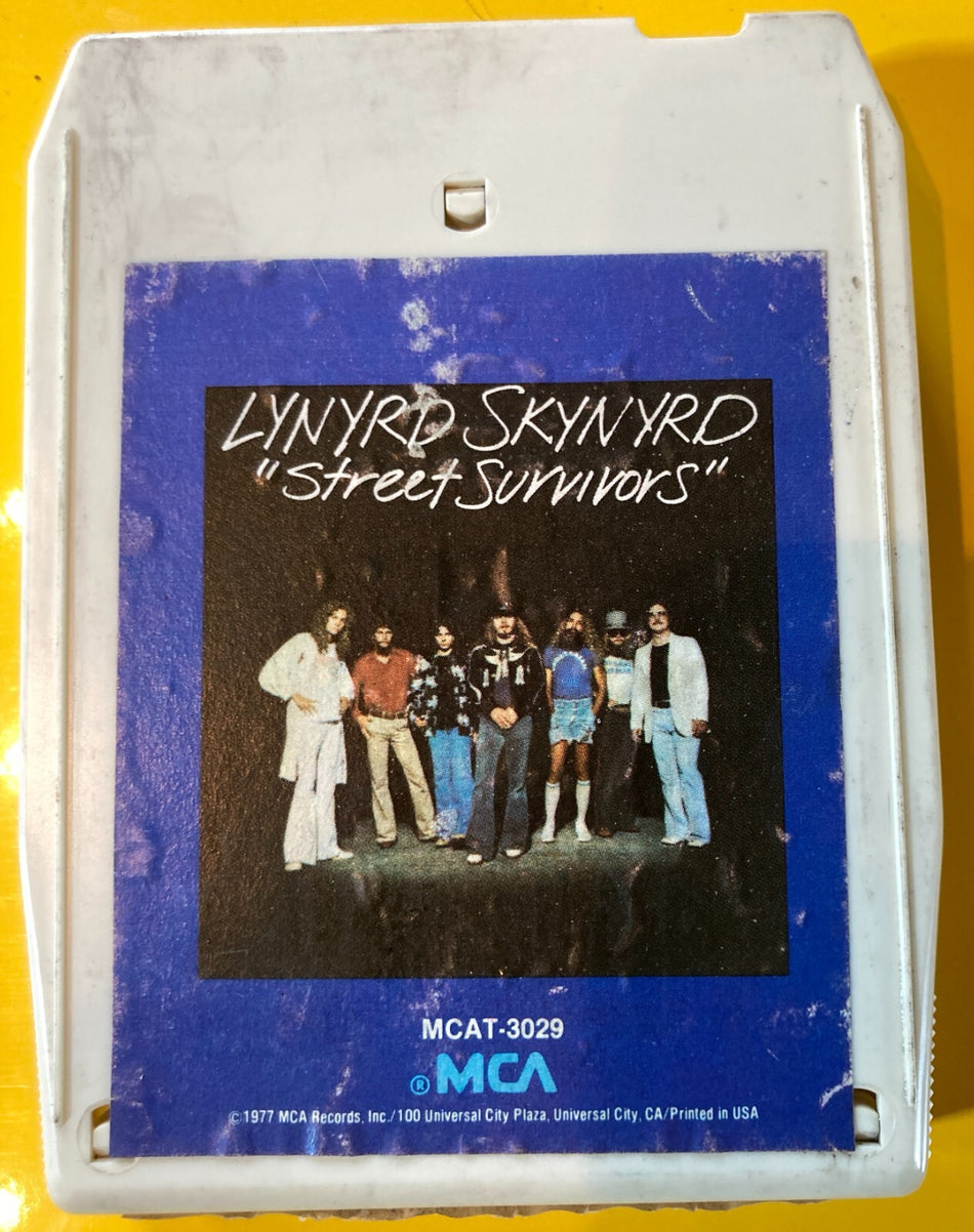 LYNYRD SKYNYRD STREET SURVIVORS 8-TRACK TAPE~MCA T-3029~NO FLAMES~NICE CONDITION