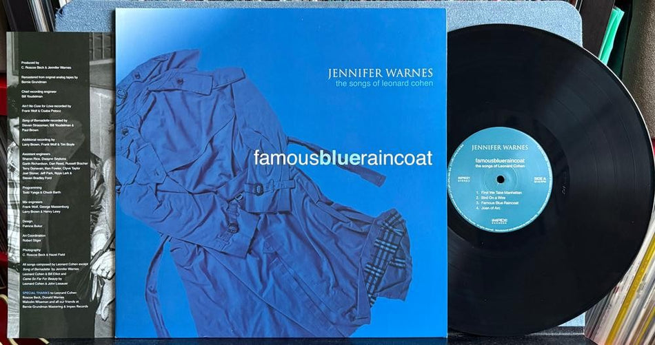 JENNIFER WARNES FAMOUS BLUE RAINCOAT~L. COHEN~NM- 2015 IMPEX 180g AUDIOPHILE LP