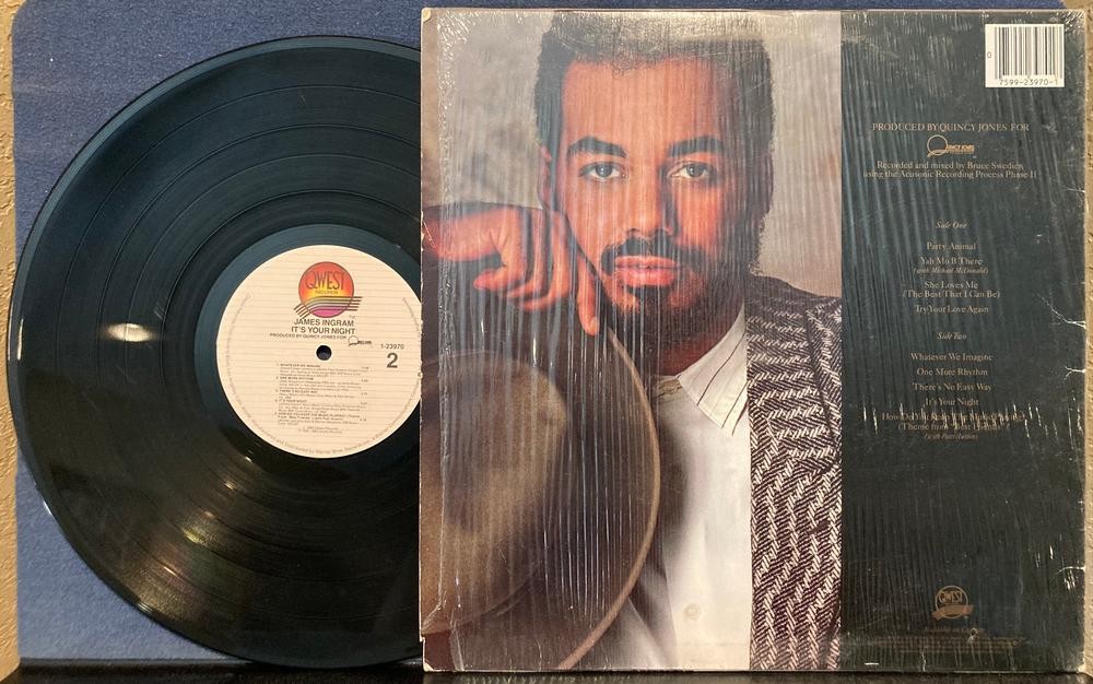 JAMES INGRAM IT'S YOUR NIGHT~1983 QWEST RECORDS 1st PRESS LP~SHRINK~HYPE STICKER