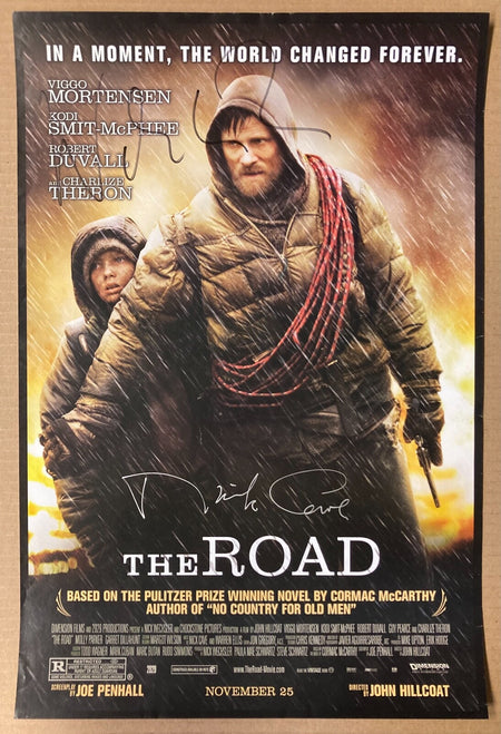 "THE ROAD" MOVIE POSTER SIGNED BY NICK CAVE AND WARREN ELLIS  (13.25"x19.75")
