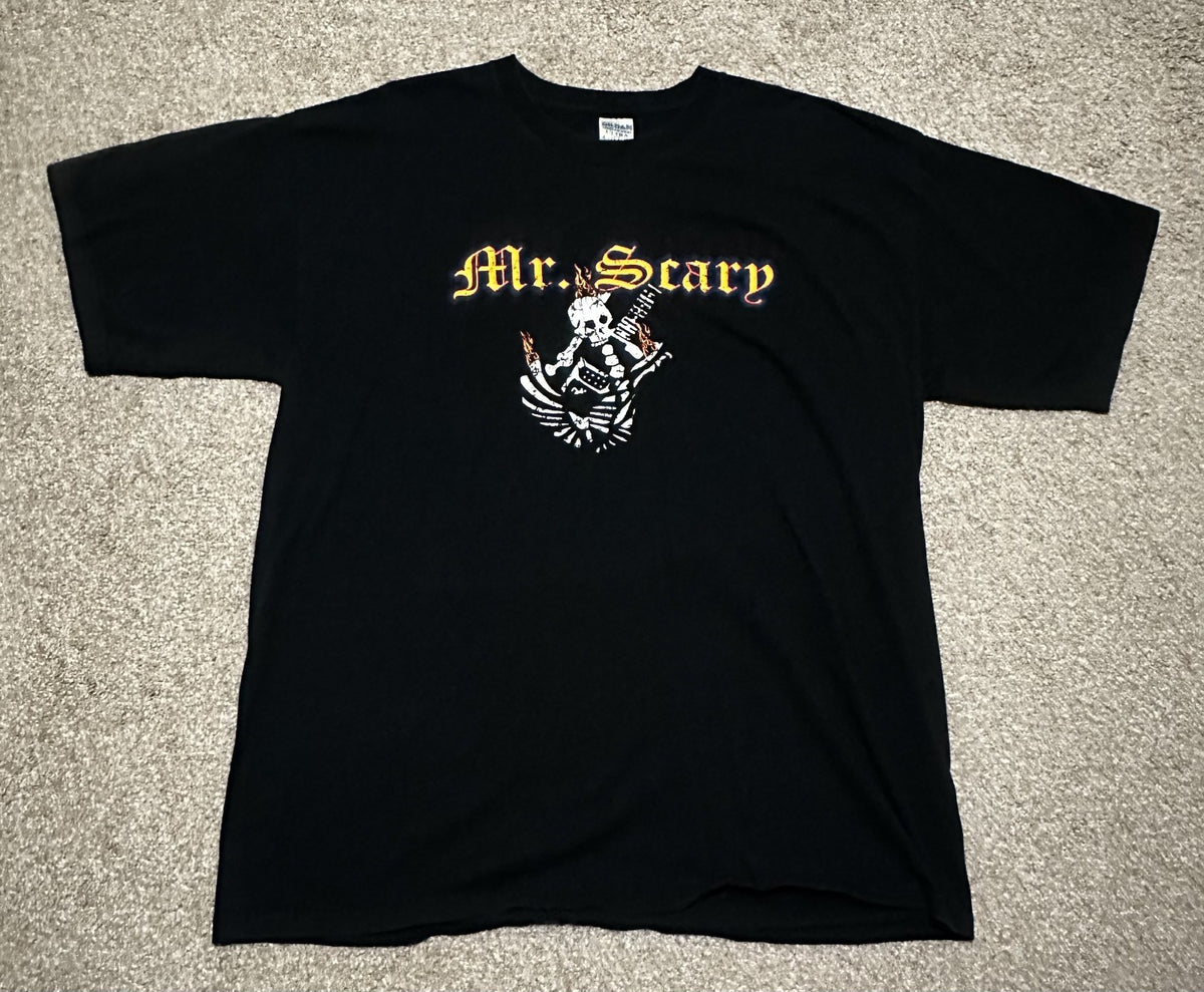 MR. SCARY 2000s T-SHIRT~VINTAGE~GEORGE LYNCH~DOKKEN~ORIGINAL~XL~BLACK~EXC COND