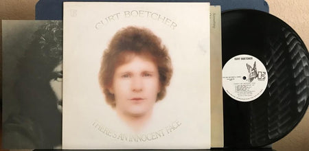 CURT BOETCHER THERES AN INNOCENT FACE~1973 ELEKTRA WHITE LABEL PROMO LP w/INSERT