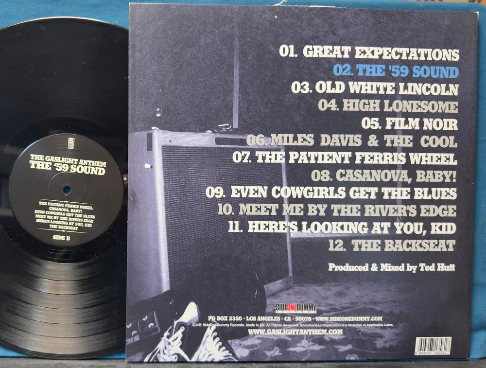 THE GASLIGHT ANTHEM~THE '59 SOUND~ORIG 2008 LP~NM~ALT-ROCK~PUNK~EMO