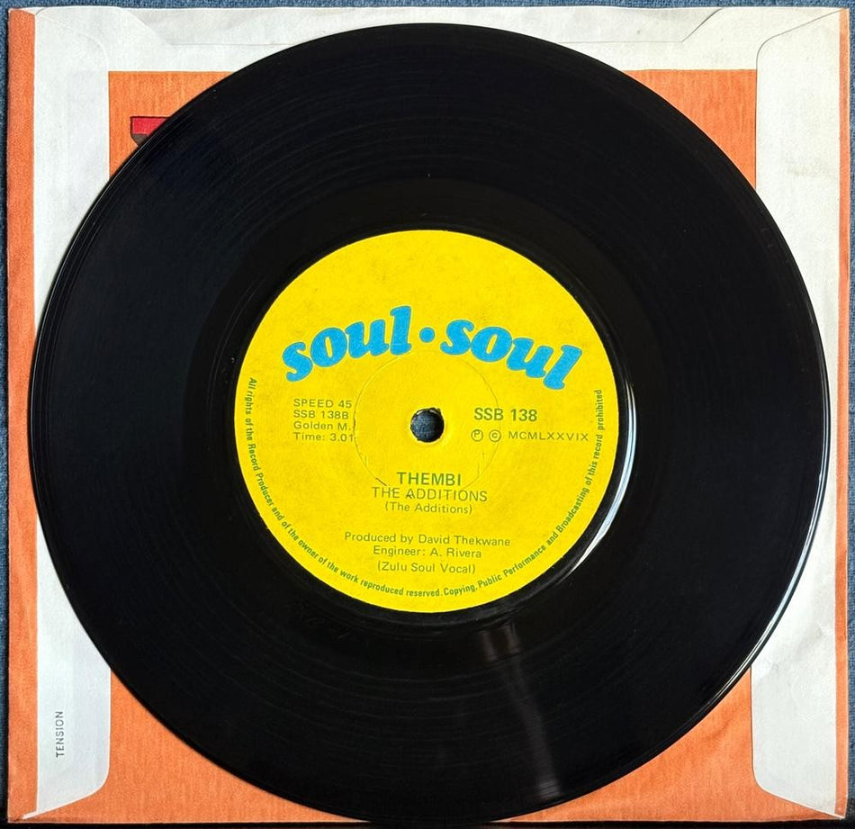 SOUTH AFRICA 45: THE ADDITIONS~INHLONIPHO / THEMBI~1979 SOUL SOUL 7'~JIVE~HEAR!