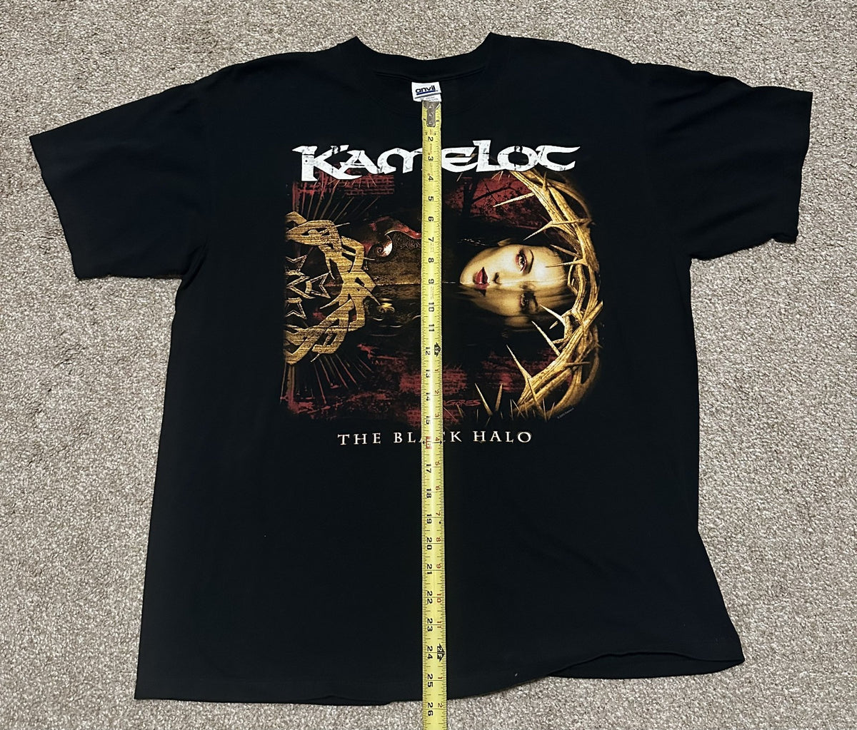 KAMELOT CONCERT T-SHIRT~2006 TOUR~THE BLACK HALO~ORIGINAL~XL~BLACK~EXC COND~VTG