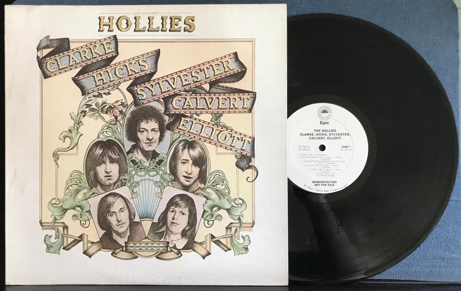 HOLLIES CLARK HICKS SYLVESTER CALVERT ELLIOT~NM- 1977 WHITE LBL PROMO~TIMING BAR