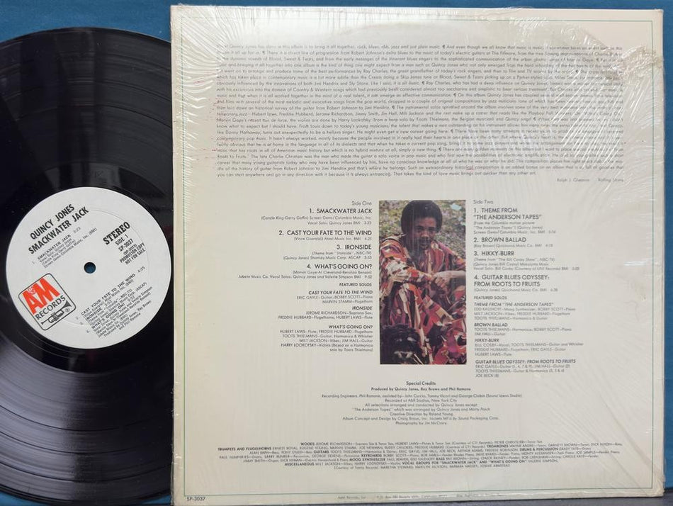 QUINCY JONES SMACKWATER JACK~NM- 1971 LP WHITE LABEL PROMO~SHRINK~MONARCH