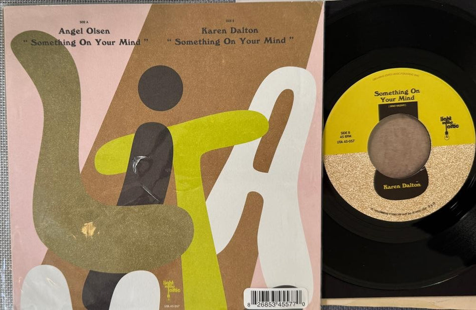 ANGEL OLSEN/ KAREN DALTON SOMETHING ON YOUR MIND~NM 2022 PIC SLV 7'~HYPE~FOLK