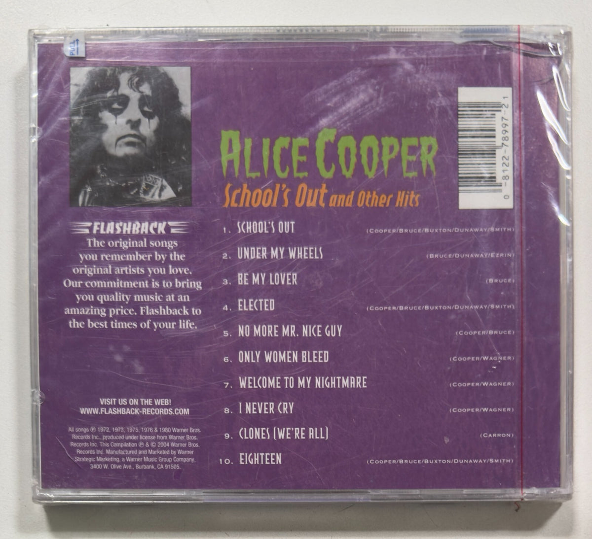 ALICE COOPER SCHOOL'S OUT AND OTHER HITS~SEALED 2004 CD~EIGHTEEN~UNDER MY WHEELS