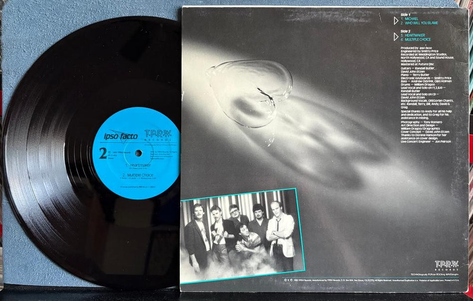 IPSO FACTO 1983 SELF-TITLED EP~NM- TPRW QUIEX AUDIOPHILE LP~POP ROCK~RELIGIOUS