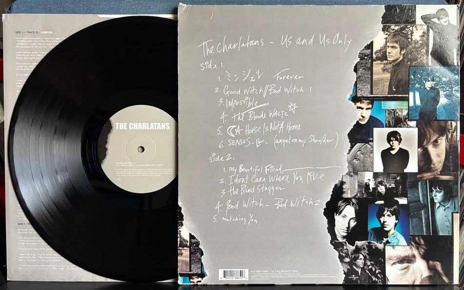 THE CHARLATANS US AND US ONLY~RARE ORG 1999 UK FIRST PRESS LP w/INNER~INDIE ROCK