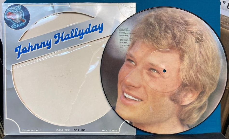 JOHNNY HALLYDAY JOHNNY 20 ANS~LTD #'d 1979 PHILIPS FRANCE PICTURE DISC COMP LP