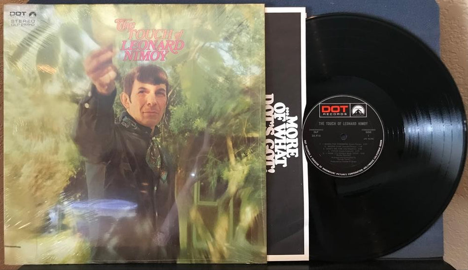 THE TOUCH OF LEONARD NIMOY~1969 DOT RECORDS LP w/SHRINK~MONARCH PRESS~STAR TREK