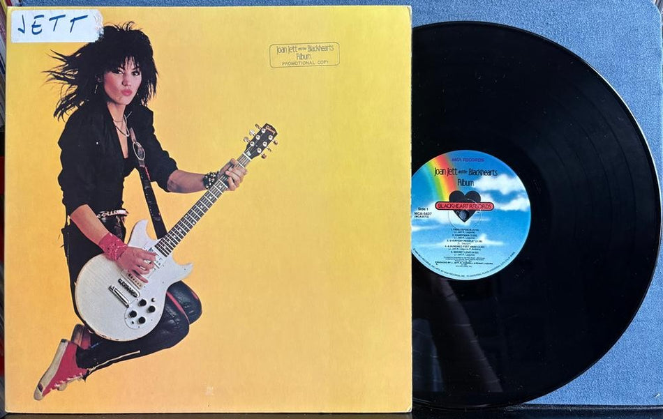 JOAN JETT AND THE BLACKHEARTS ALBUM~ORIG 1983 MCA PROMO COPY LP~MASTERDISK RL
