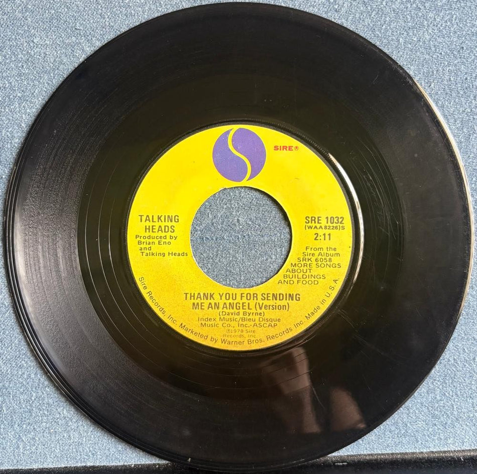 TALKING HEADS TAKE ME TO THE RIVER EDIT~1978 SIRE 7-INCH 45 SNGL~NEW WAVE~BYRNE