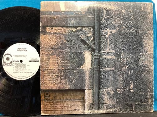 JACK BRUCE HARMONY ROW~ORIG 1971 WHITE LABEL PROMO LP~PRESSWELL~AT/GP~CREAM