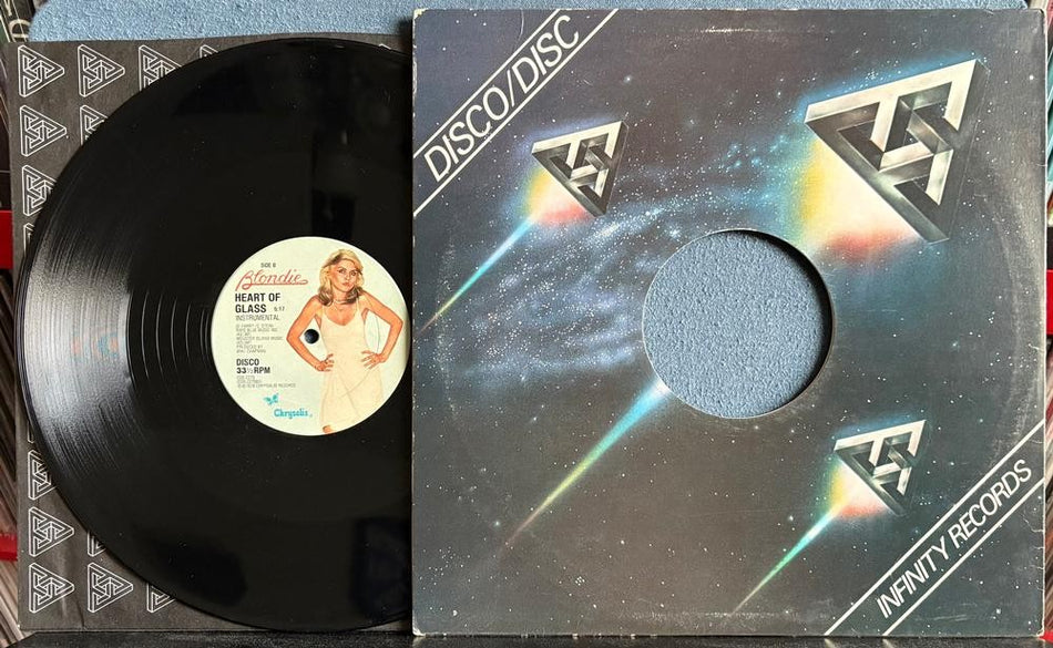 BLONDIE HEART OF GLASS / INSTRUMENTAL~1978 CHRYSALIS 12-INCH SINGLE LP~NEW WAVE