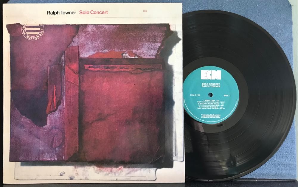 RALPH TOWNER SOLO CONCERT~NM 1980 ECM RECORDS PROMO COPY LP~CONTEMPORARY JAZZ