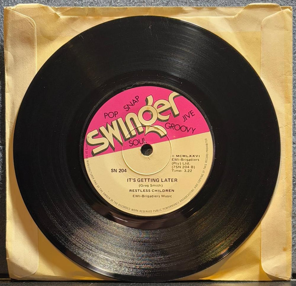 SO AFRICA 45~RESTLESS CHILDREN~BELONG TO YOU /GETTING LATER~76 SWINGER SOUL~HEAR