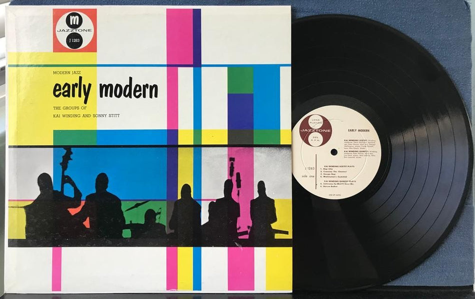 KAI WINDING~SONNY STITT~EARLY MODERN~VG++ 1957 JAZZTONE DEEP GROOVE LP~BOP~JAZZ