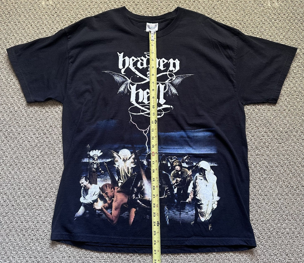 HEAVEN & HELL CONCERT T-SHIRT~2007 TOUR~BLACK SABBATH~XL~BLACK~EXC COND~VINTAGE