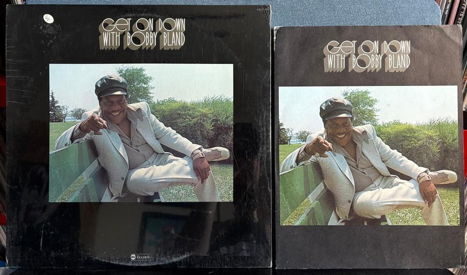 GET ON DOWN WITH BOBBY BLAND~SEALED ORIG 1975 ABC LP + PRESS KIT w/PHOTO~SOUL
