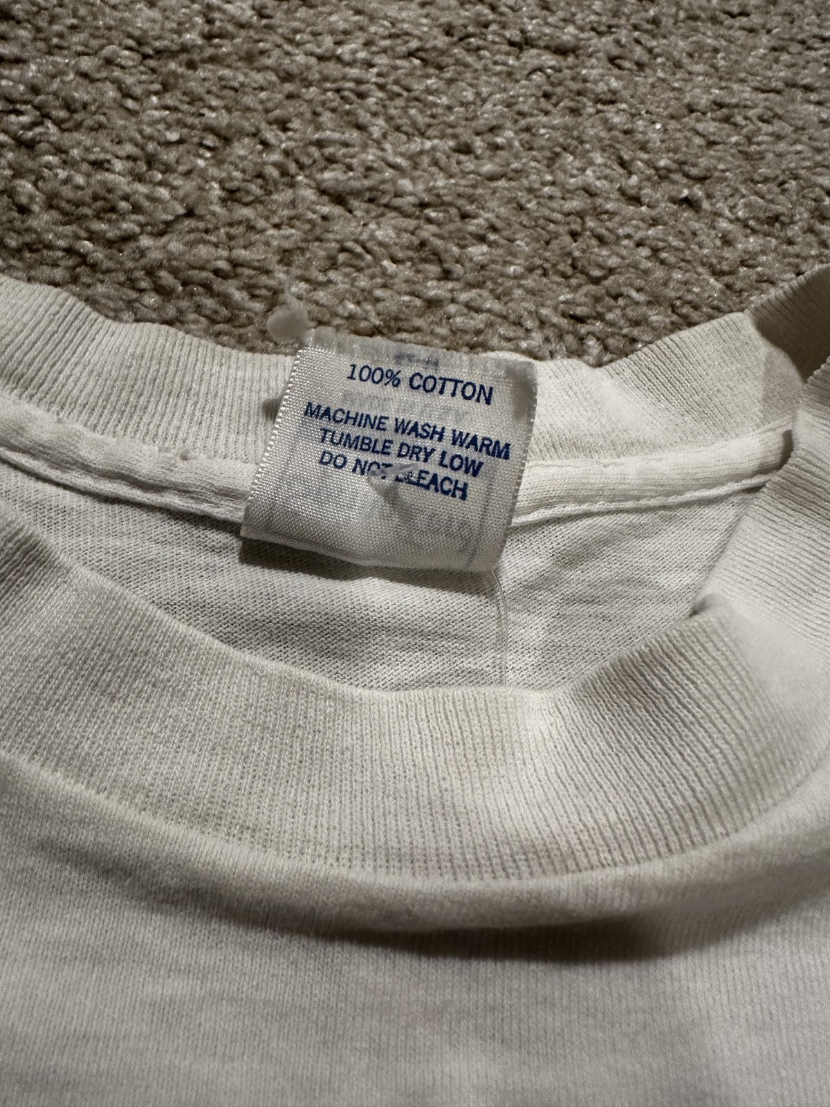 RARE MEAT PUPPETS BAND T-SHIRT~SINGLE-STITCH~ORIGINAL~WHITE~LG~1980s~VINTAGE~VTG