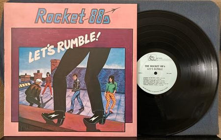 ROCKET 88s LETS RUMBLE~SIGNED 1984 PRO INDIE ARIZONA PRIVATE LABEL LP~BLUES ROCK
