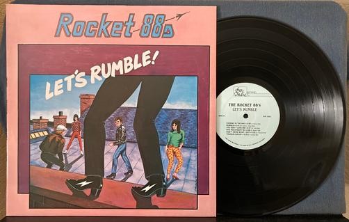 ROCKET 88s LETS RUMBLE~SIGNED 1984 PRO INDIE ARIZONA PRIVATE LABEL LP~BLUES ROCK