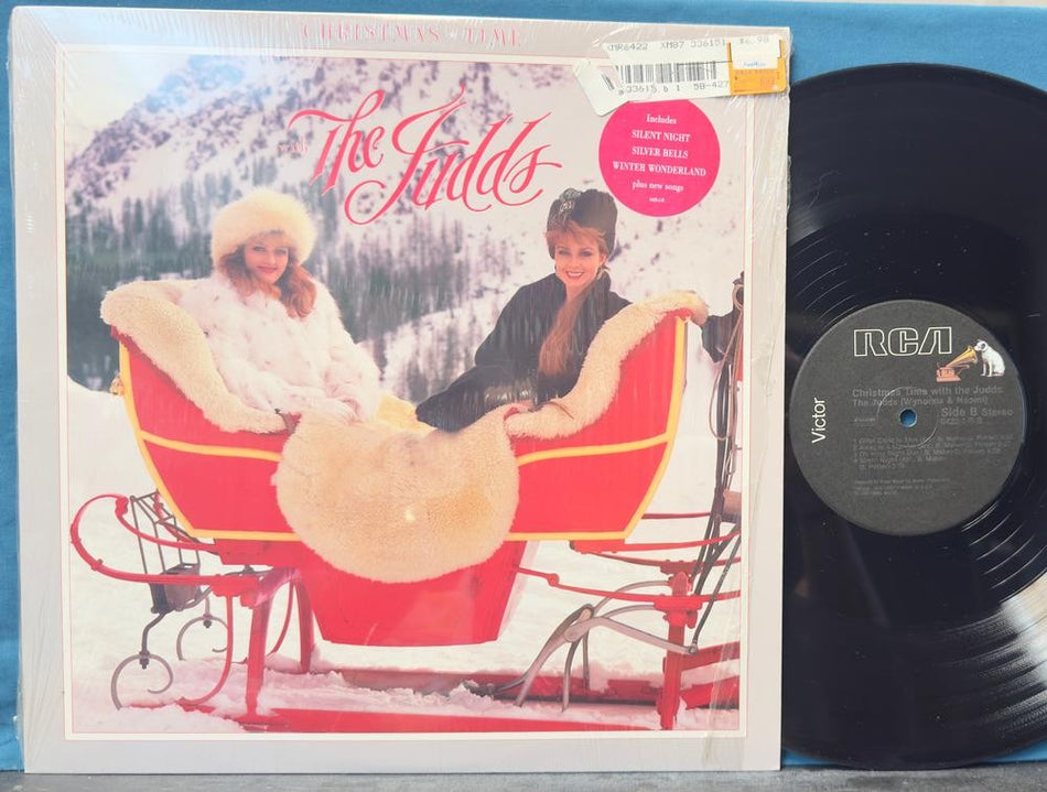 CHRISTMAS TIME WITH THE JUDDS~NM 1987 1st PRESS LP~SHRINK~HYPE~NAOMI~WYNONNA