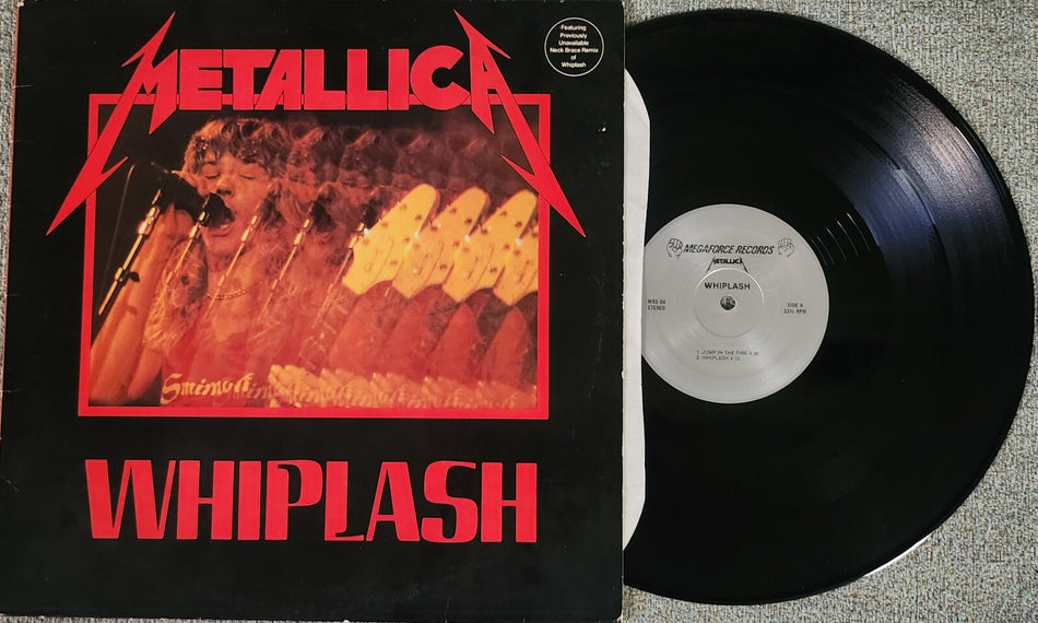 METALLICA WHIPLASH~NM ORIG 1985 QUIEX AUDIOPHILE MAXI-SINGLE LP~SPEED METAL