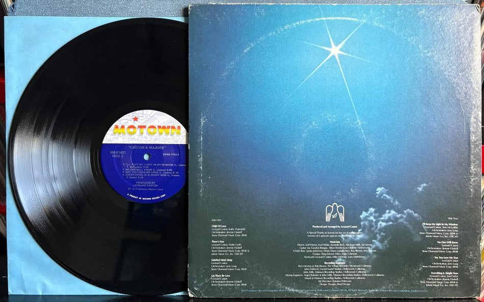 CASTON AND MAJORS SELF-TITLED 1974 MOTOWN LP~NM- DJ PROMO COPY w/INNER SLV~SOUL