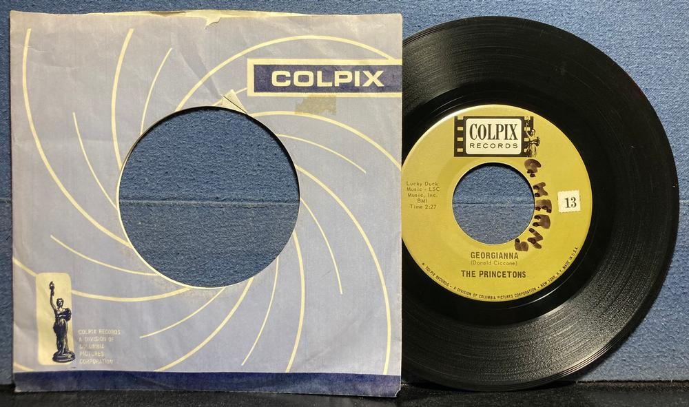 THE PRINCETONS~GEORGIANNA/KILLER JOE~1966 COLPIX 7" 45 RPM w/LBL SLV~GARAGE
