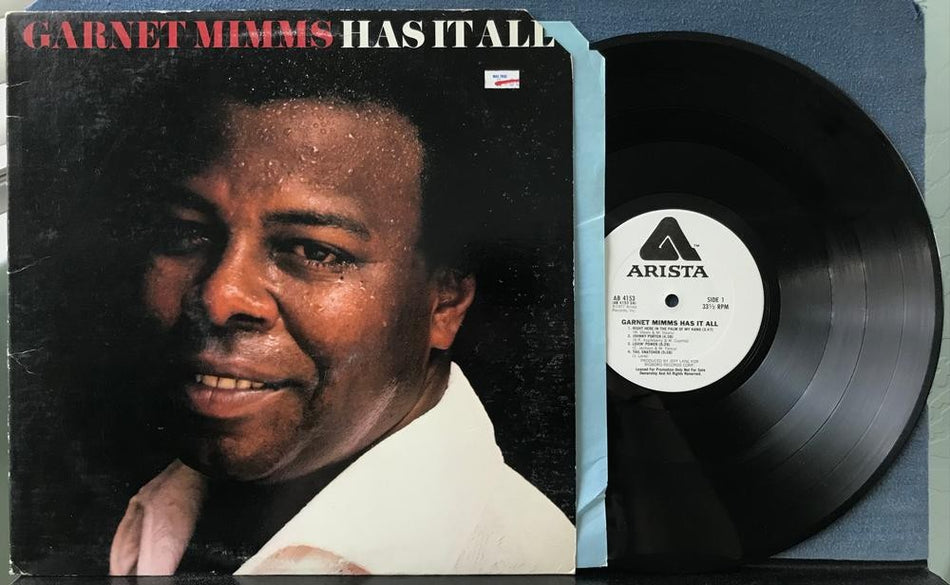 GARNET MIMMS HAS IT ALL~NM- ORG 1977 ARISTA WHITE LABEL PROMO LP~FUNK~SOUL~DISCO