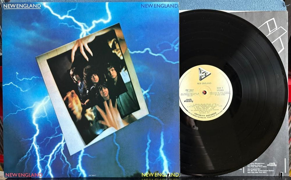 NEW ENGLAND 1979 SELF-TITLED DEBUT LP~NM- INFINITY RECORDS 1st PRESS~INNER~ROCK