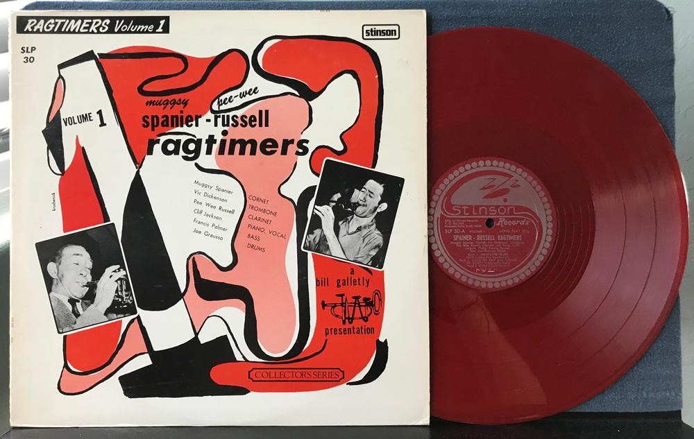 MUGGSY SPANIER PEE WEE RUSSELL RAGTIMERS VOLUME 1~NM- 1962 STINSON RED VINYL RE