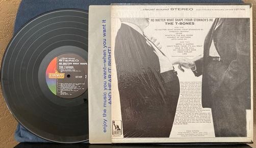 THE T-BONES~NO MATTER WHAT SHAPE (YOUR STOMACHS IN)~VG+ 1966 1st PRESS LP~SHRINK