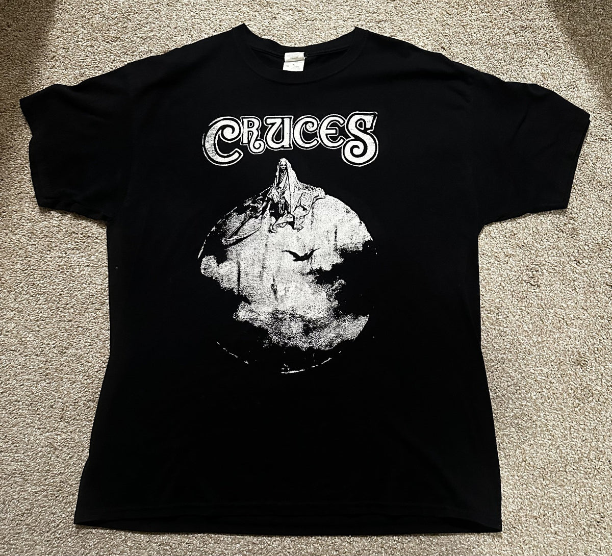 LAS CRUCES 1990s BAND LOGO T-SHIRT~XL~BLACK~EXCELLENT COND~ORIGINAL~RARE~VINTAGE