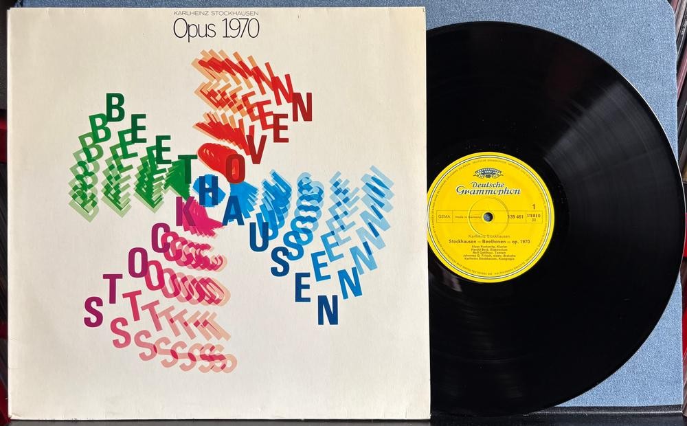 KARLHEINZ STOCKHAUSEN OPUS 1970~ORIG GERMAN DEUTSCHE GRAMMOPHON LP~CLASSICAL