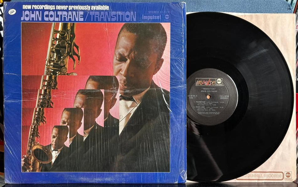 JOHN COLTRANE TRANSITION~'73 ABC IMPULSE REPRESS LP~SHRINK~FREE JAZZ~TERRE HAUTE