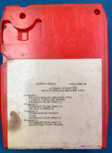 ATOMIC ROOSTER DEATH WALKS BEHIND YOU 8-TRACK TAPE~NICE CONDITION~TESTED~PSYCH