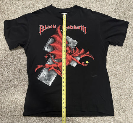 BLACK SABBATH CONCERT T-SHIRT~SINGLE-STITCH~1992~DEHUMANIZER TOUR~LG~BLACK~VTG