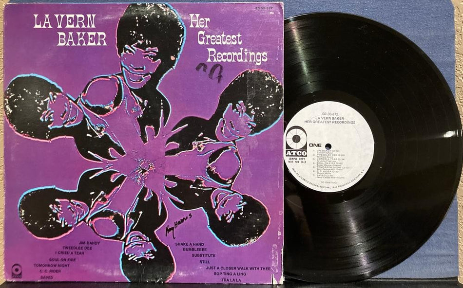 LA VERN BAKER HER GREATEST RECORDINGS~1971 ATCO MONO WHITE LBL PROMO LP~MONARCH