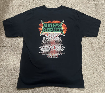 NUCLEAR ASSAULT CONCERT T-SHIRT~2003 TOUR~ORIGINAL~XL~BLACK~ANVIL~EXC COND~VTG