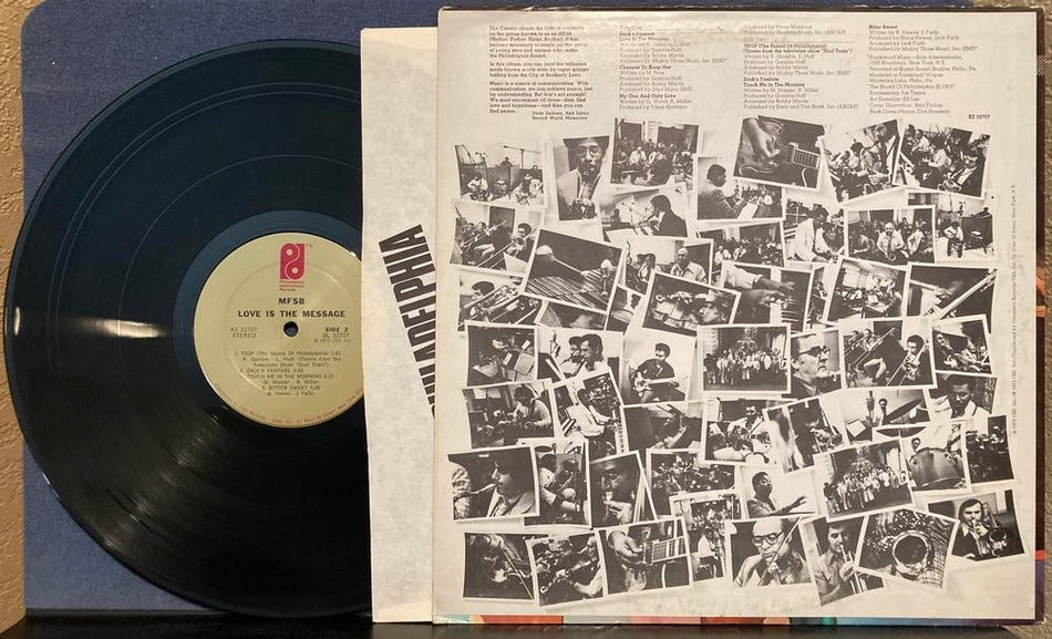 MFSB LOVE IS THE MESSAGE~ORIG 1973 PHILADELPHIA INTERNATIONAL LP~TSOP~SOUL TRAIN