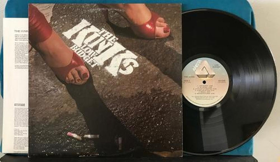 KINKS LOW BUDGET~NM 1979 CANADA LP~STERLING~INSERT~RAY DAVIES~ATTITUDE~PRESSURE