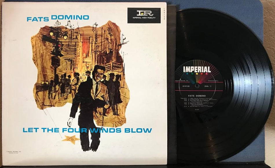 FATS DOMINO LET THE FOUR WINDS BLOW~NM 1961 IMPERIAL MONO DEEP GROOVE 1st PRESS