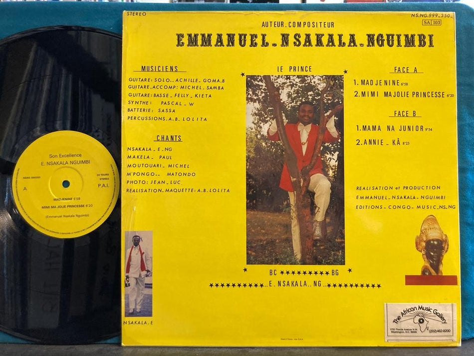 EMMANUEL NSAKALA NGUIMBI~SON EXCELLENCE NM 1985 CONGO SOUKOUS BOOGIE LP~FRANCE