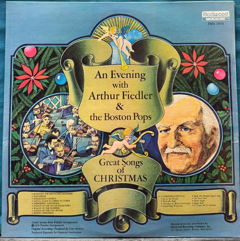 SEALED: AN EVENING WITH ARTHUR FIEDLER + BOSTON POPS~GREAT SONGS FOR ALL SEASONS